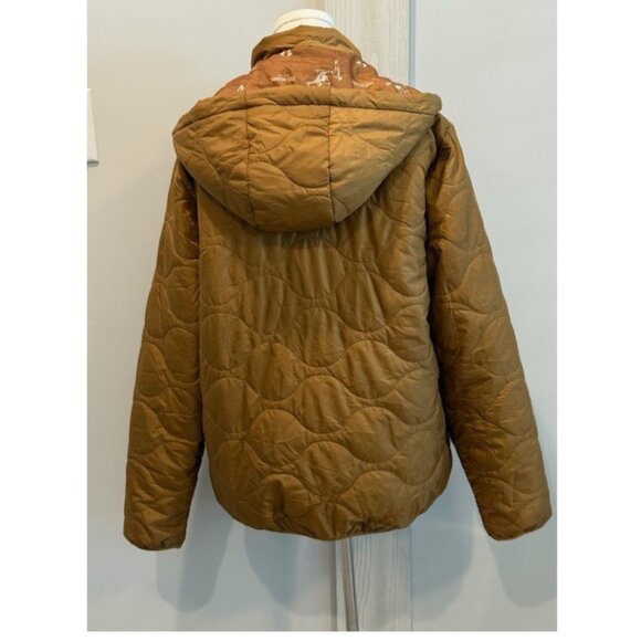 True Religion Women’s Brown Quilted Puffer Jacket Size SP - Picture 6 of 9